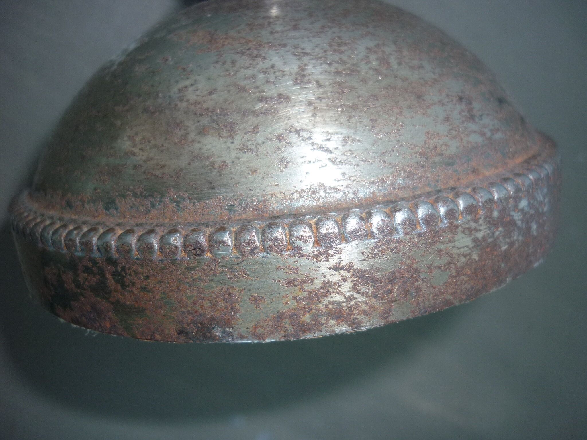 Vase or glass cup on silver stand