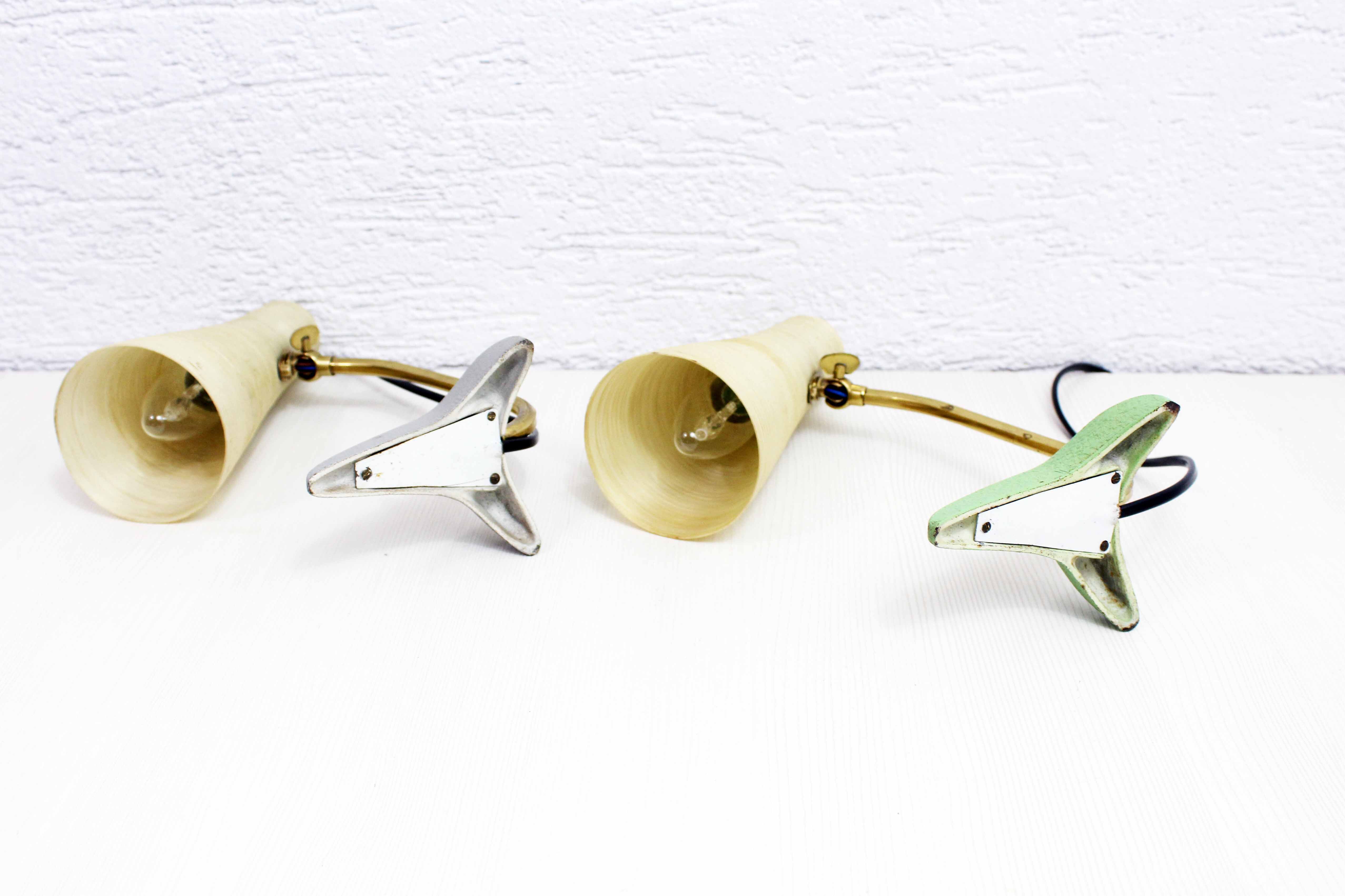 Paire de lampes de chevet Louis Kalff