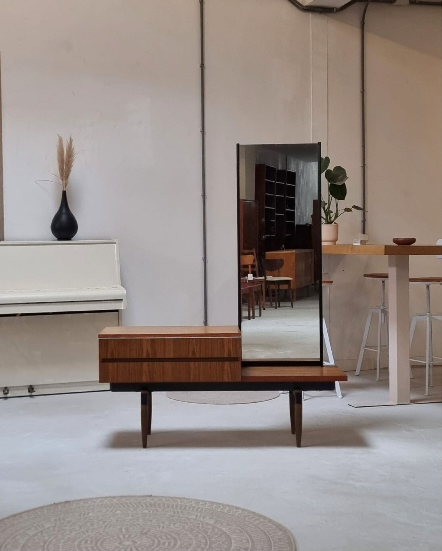 1970s mirror buffet