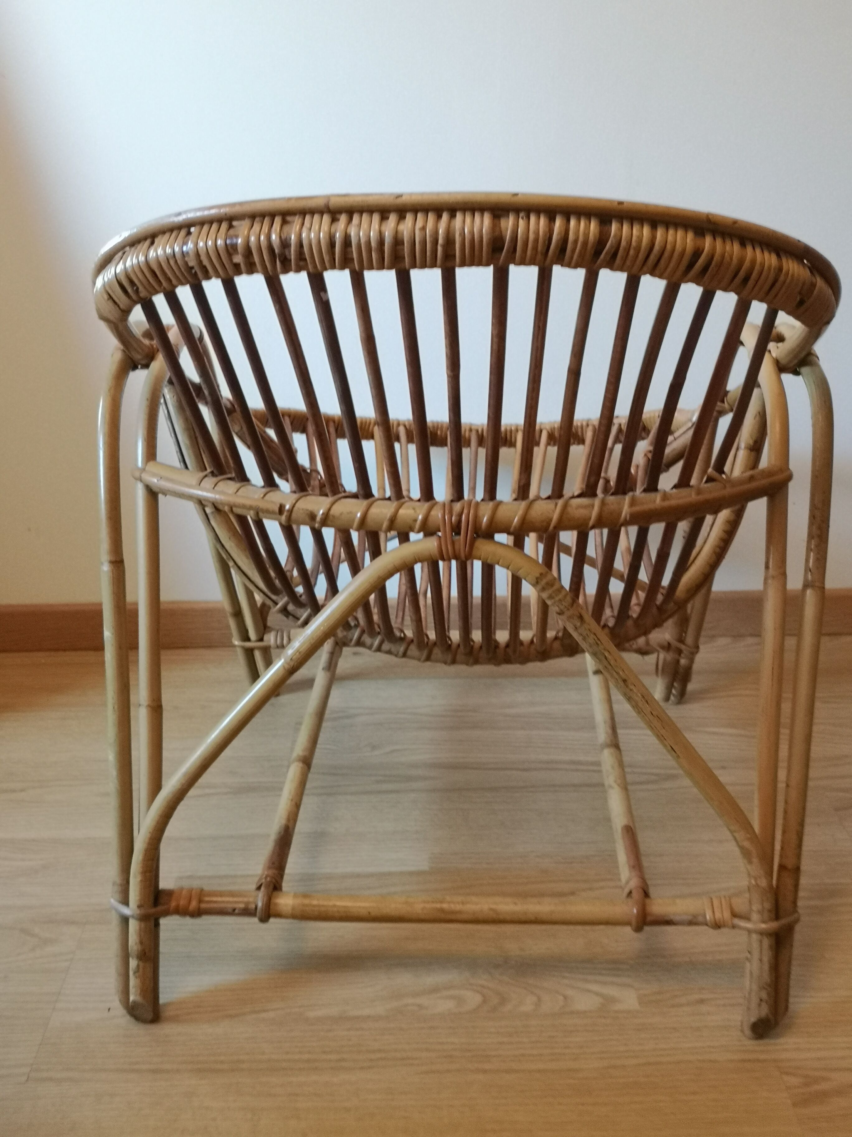 Rattan chair 70s