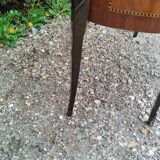 Commode ancienne style louis xv marqueterie plateau marbre