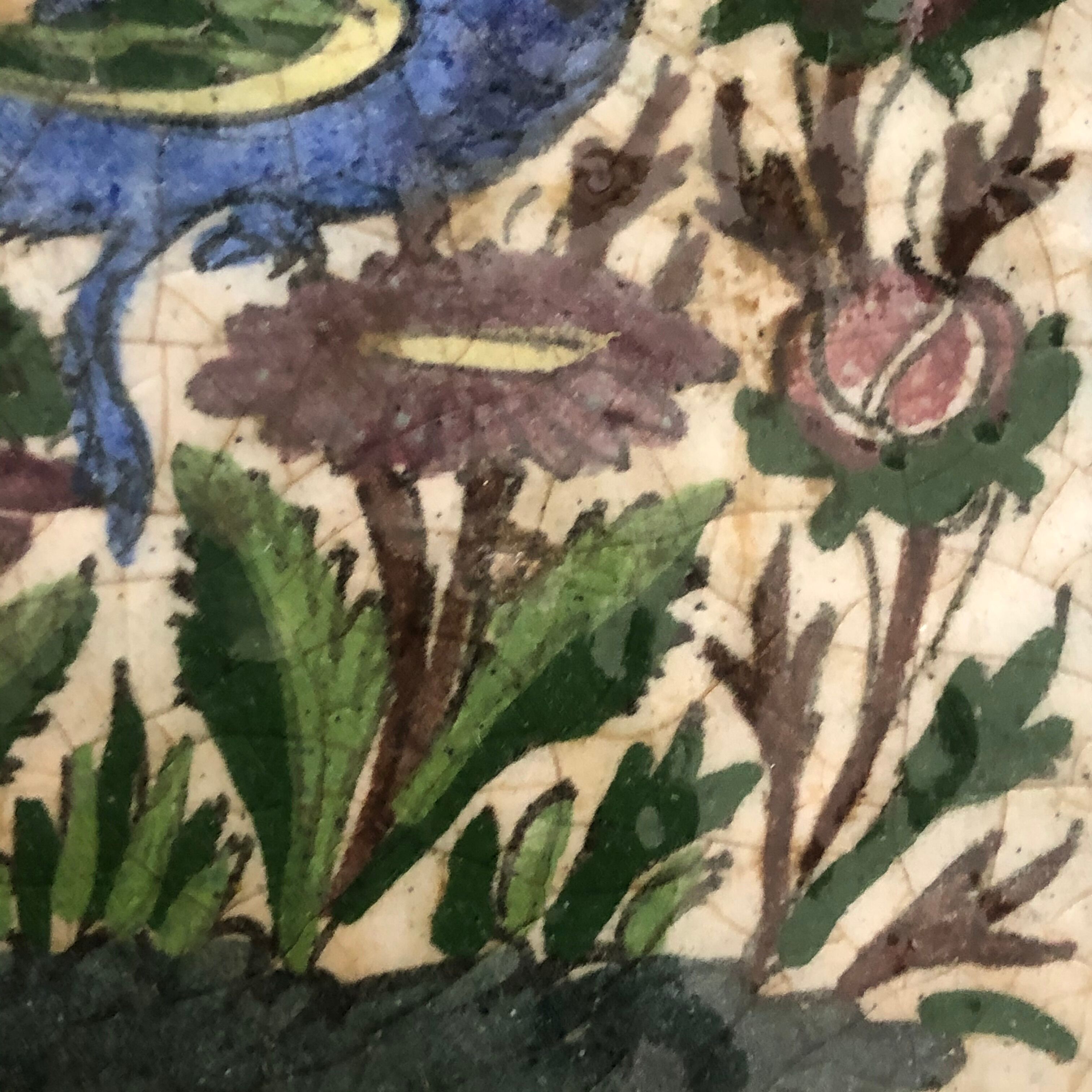 Under plat ceramic tile 19th