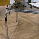 Table basse en verre fumé des années 70