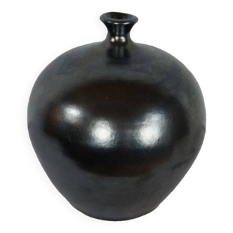 modernist enameled ball vase from the 60s