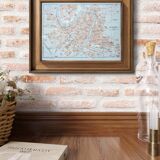 Printed in 1909, map of Verona (Verona), Veneto, Italy.