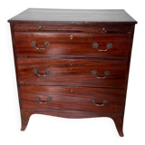George III Commode in Flamed Mahogany - Hepplewhite Style, circa 1800