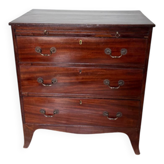 George III Commode in Flamed Mahogany - Hepplewhite Style, circa 1800