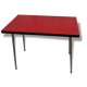 Red formica bistro table
