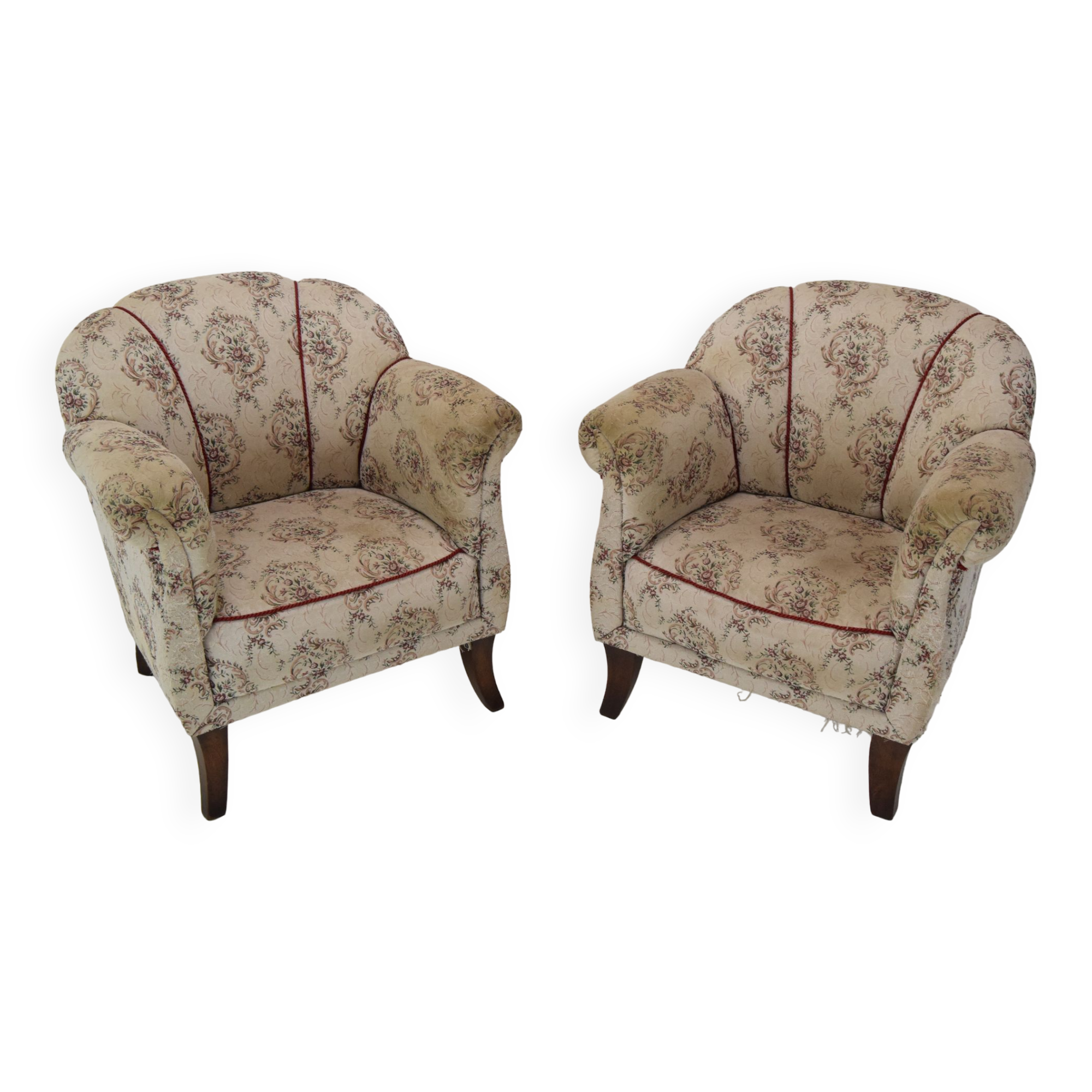 Pair of Mid-century Armchairs,Czechoslovakia,1950's.