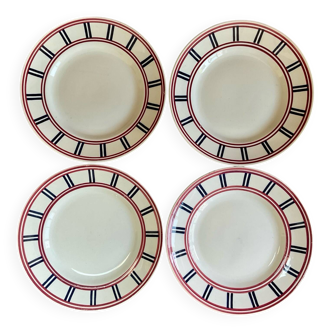 4 assiettes Moulin des Loups « Basque »