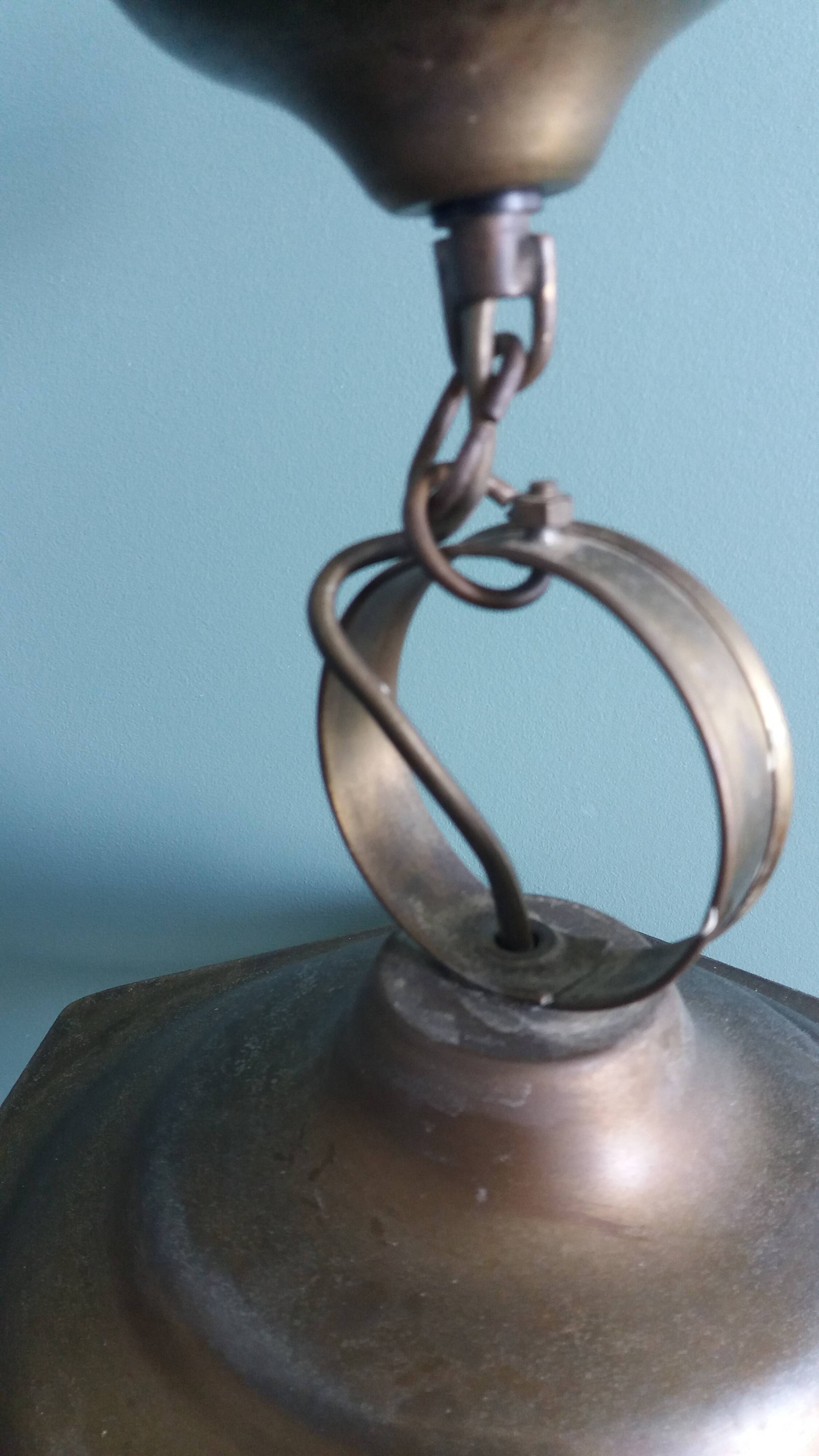 Brass and glass lantern