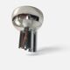 Space Age wall light in chrome with glass globe – 1970s