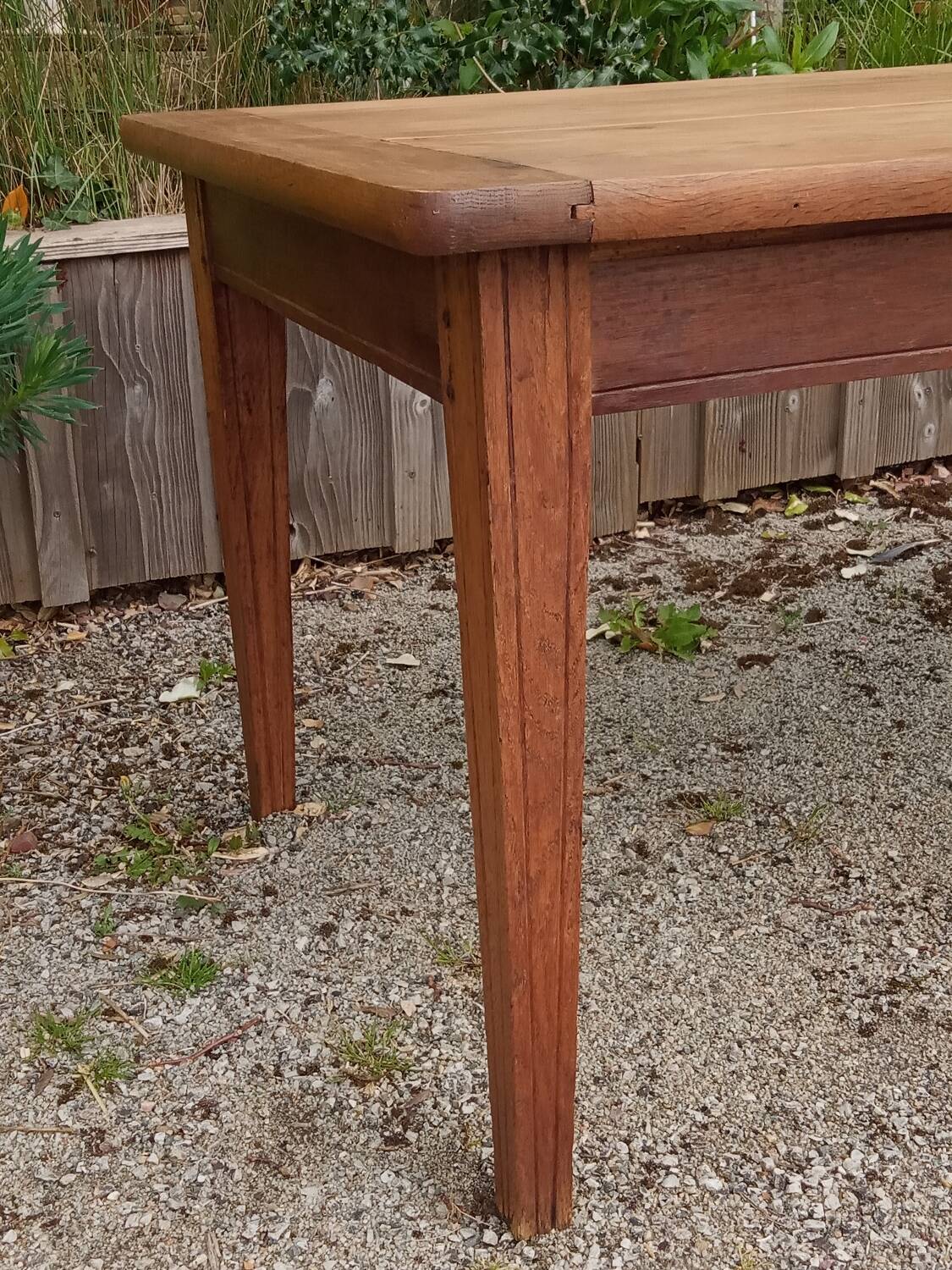 Oak farm table, 1930s/40s