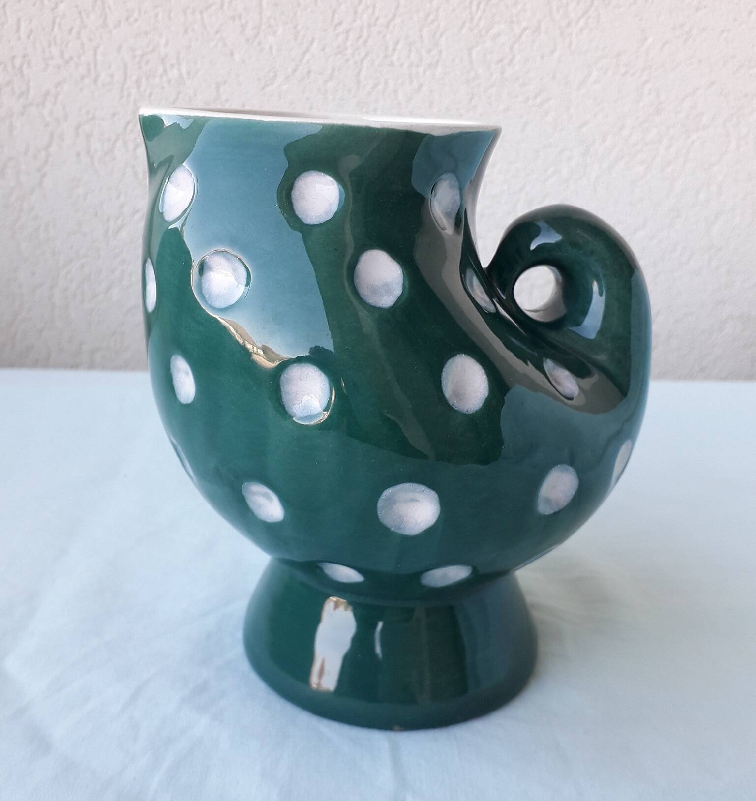 Spotty milk jug