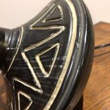 Ceramic lamp signed Jean Rivière 1950