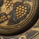 Carved wooden fruit bowl – Centrepiece with grape decoration