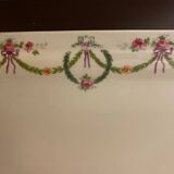 Mehun france earthenware cake dish with empire style floral frieze