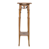 Old large beech saddle from the 1930s for plant holders