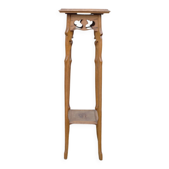 Old large beech saddle from the 1930s for plant holders