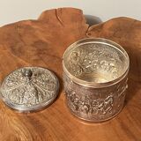 Silver-plated coffee box by Hooijkaas Silversmiths for Douwe Egberts 1960s