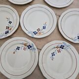 9 Sarreguemines plates model 5041