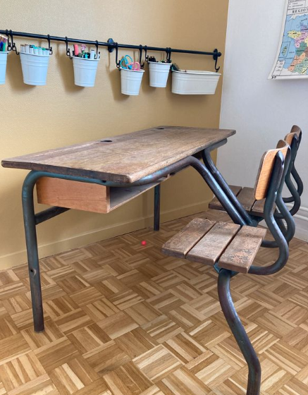 Vintage school desk 70/80