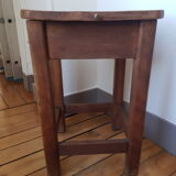 Wooden stool with chest