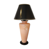 Lampe de table en verre de Murano, couleur rose très particulière, Italia années 1950