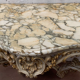 Carved console Louis XV style painted and gilded wood XX century
