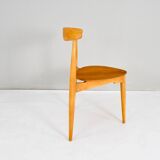 FH4103 Heart dining chairs by Hans Wegner for Fritz Hansen, Denmark 1950s