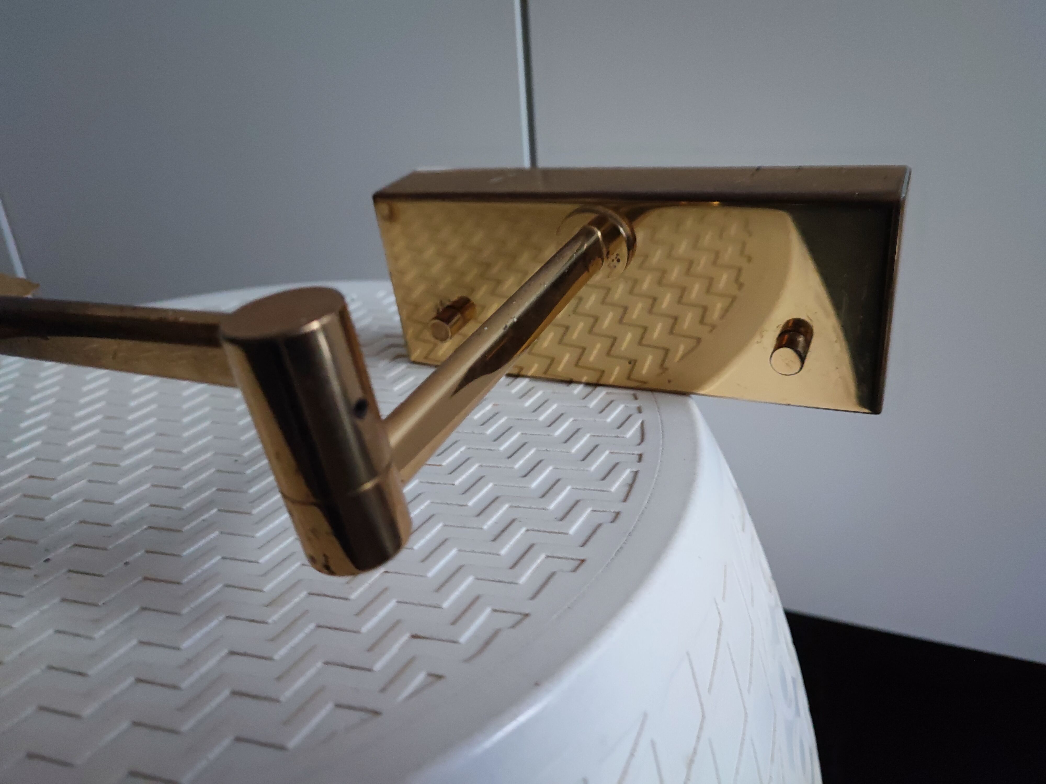 Brass wall or reading light