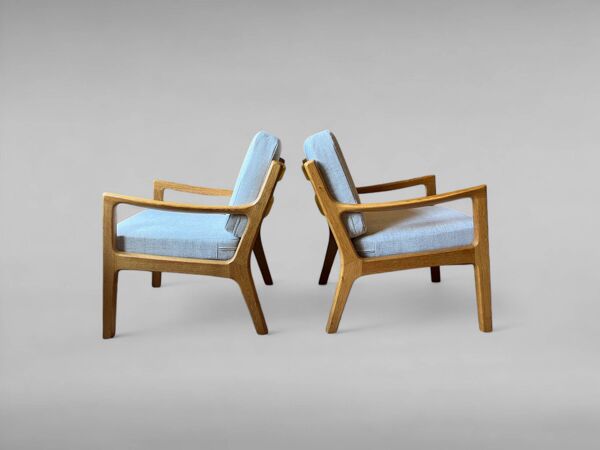 Loungesessel par Ole Wanscher pour P. Jeppesen, Set de 2