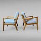 Lounge chair by Ole Wanscher for P. Jeppesen, Set of 2