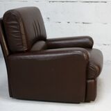 3-seater sofa and leather armchair, Steiner, France, circa 1970