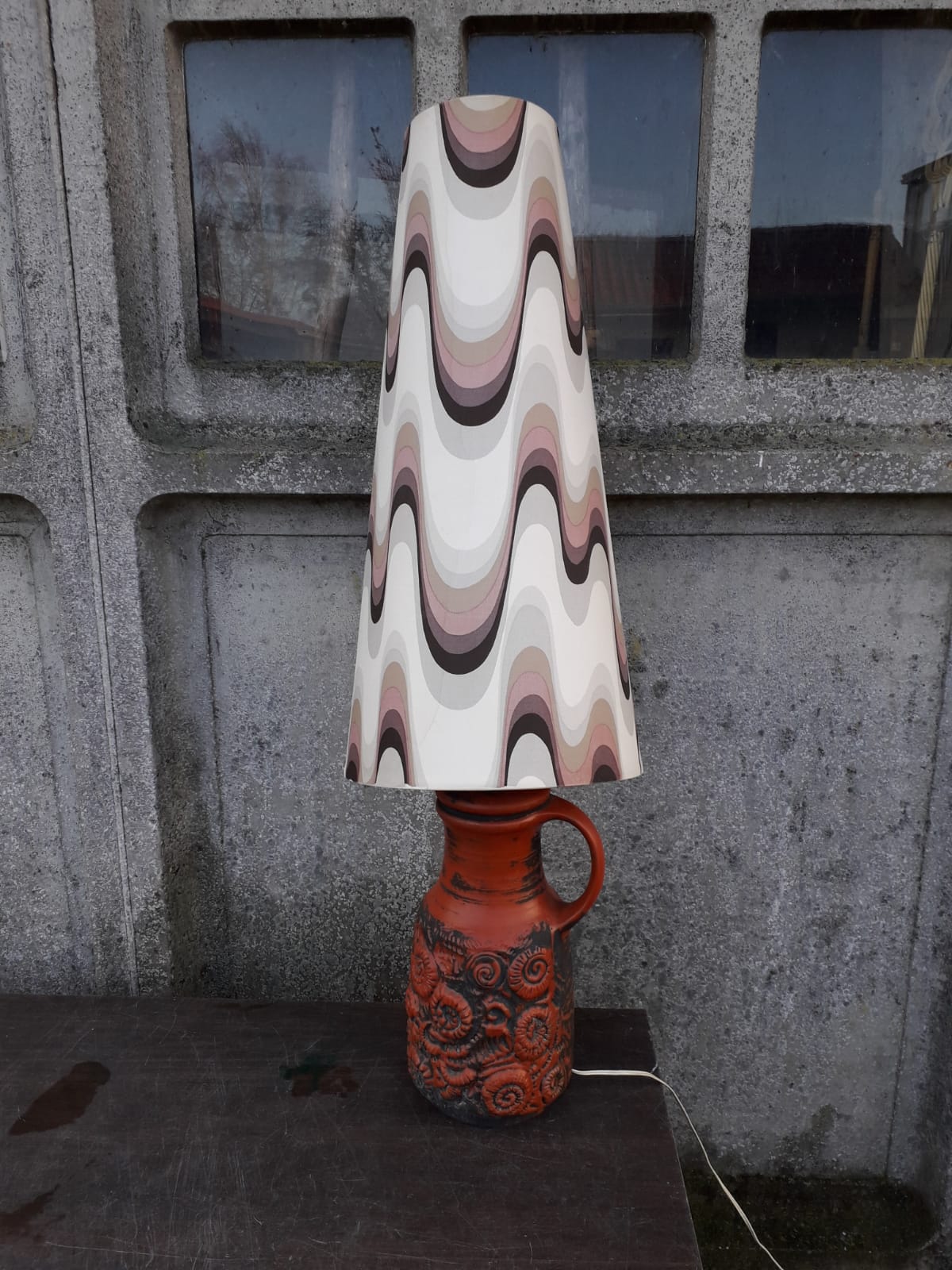 Ceramic floor lamp from the 70 made by Carstens (Germany)