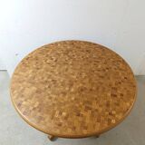 Vintage wooden mosaic table