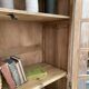 Bibliothèque en chêne - armoire vitrée