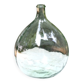 Dame Jeanne bonbonne transparente de 20 litres, années 50