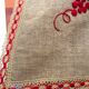 Nappe brodée tissu ancien 131 x 156 cm
