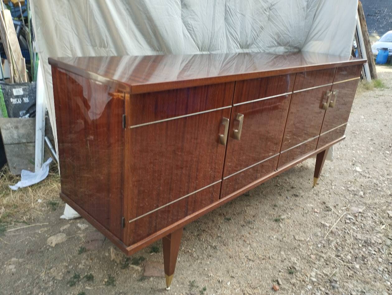 Enfilade Vintage d'Exception en Acajou « Cancale » – SRM – 1962