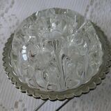 Glass flower pick press 19 holes circle of a small crown in tin