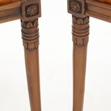 Series of 4 swan neck chairs