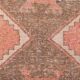 Turkish Salmon Brown Vintage Runner Rug, 91x362Cm