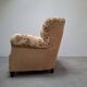 1930s Art Deco Czech Floral Upholstered Wingback Armchair