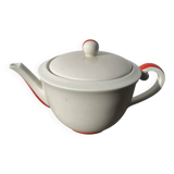 White Limoges porcelain teapot