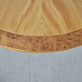 Art Deco Golden Elm Table, circa 1930