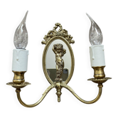 Antique Louis XVI style wall light in bronze