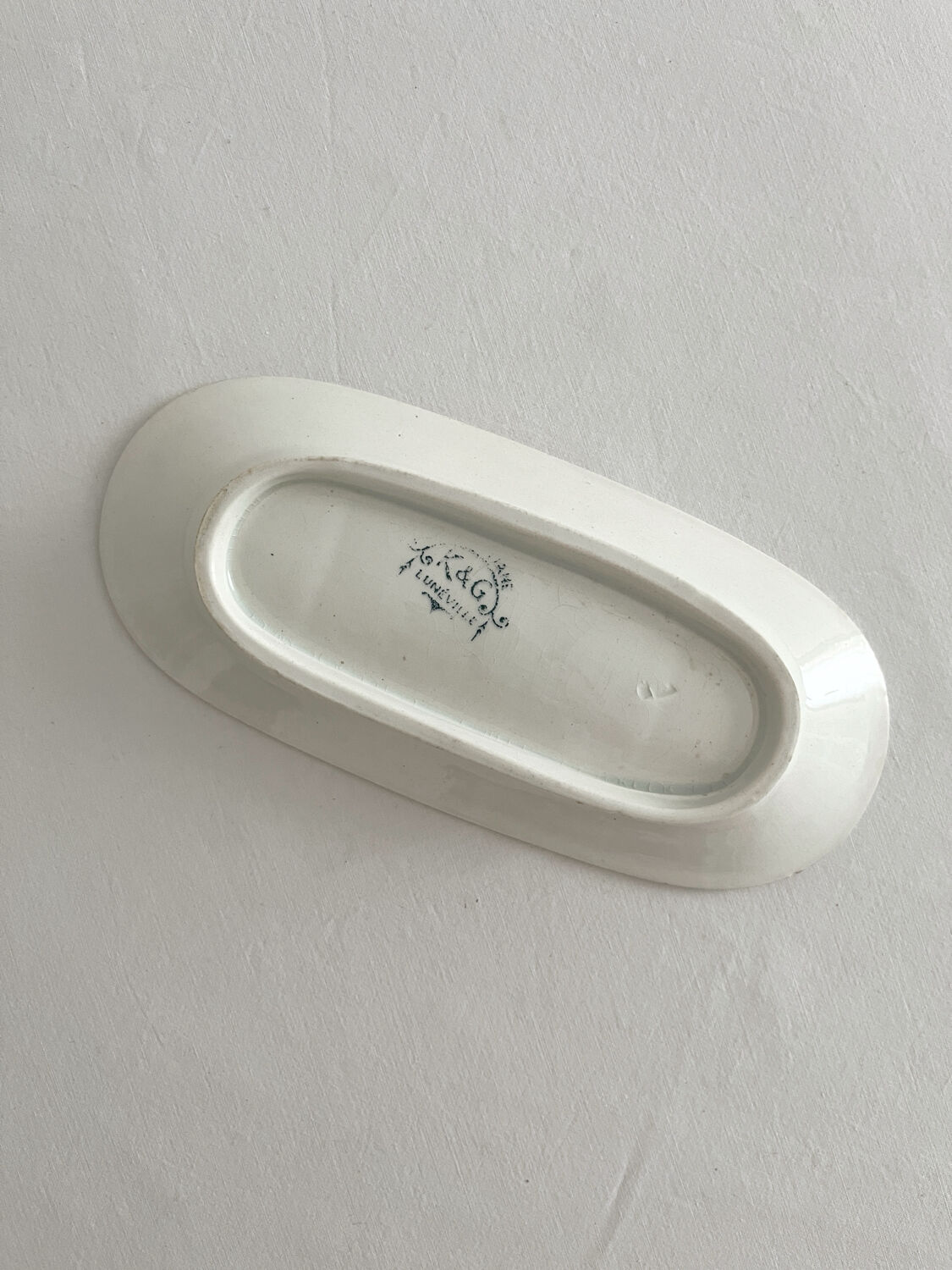 Porte savon terre de fer art nouveau KG Lunéville