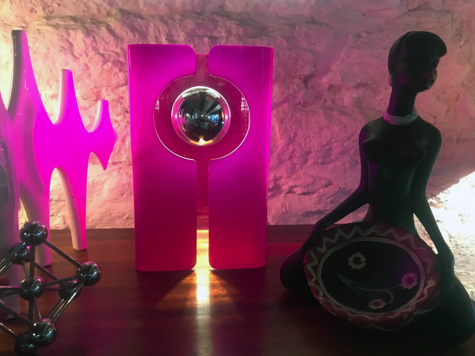 Vintage Table Lamp • V.Fuschia • Space Age • 1970