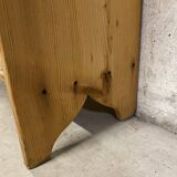 Raw wood shelf